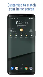 Transparent clock weather Pro screenshot