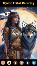 Tribal Art Coloring Book screenshot