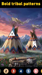 Tribal Art Coloring Book screenshot