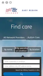 TRICARE East screenshot