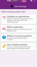 Trinity Health MyChart screenshot