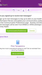 Trinity Health MyChart screenshot