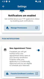 Trusted Traveler Programs screenshot