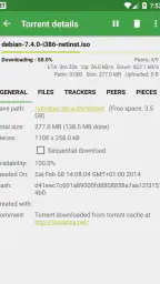 tTorrent screenshot