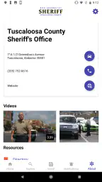 Tuscaloosa County Sheriff screenshot