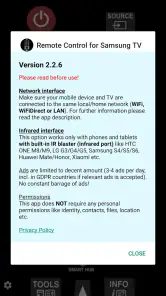 TV (Samsung) Remote Control screenshot