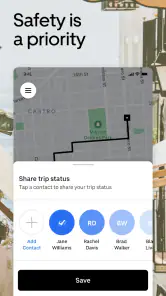 Uber - Request a ride screenshot