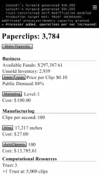 Universal Paperclips screenshot