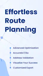 Upper: Delivery Route Planner screenshot
