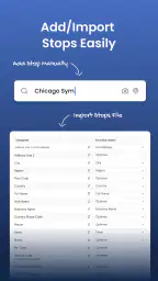 Upper: Delivery Route Planner screenshot