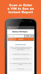 VIN Report for Used Cars screenshot