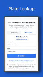 VIN Search & Plate Lookup screenshot
