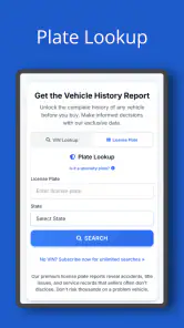 VIN Search & Plate Lookup screenshot