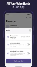 Voice & Transcribe - QuickVox screenshot