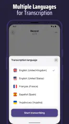 Voice & Transcribe - QuickVox screenshot