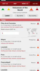 Volcanoes & Earthquakes screenshot