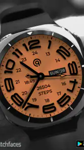 W6 Field Watch Face Wear OS 5+ screenshot