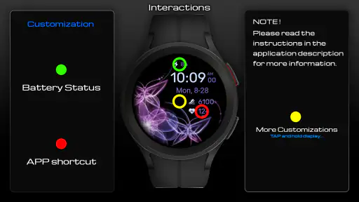 WaTchG008: Digital watch face screenshot