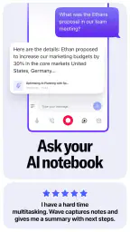 Wave AI Note Taker & Recorder screenshot