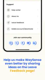 WaySense screenshot