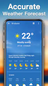 Weather forecast screenshot