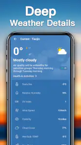Weather forecast screenshot