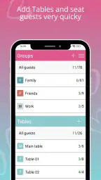 Wedding Guest List. WedGuest screenshot