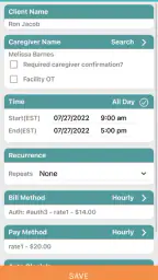 WellSky Personal Care screenshot