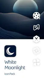 White Moonlight Icon Pack screenshot