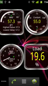 Widgets for Torque (OBD / Car) screenshot