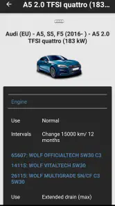 Wolf Product Finder screenshot