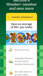 Wonder: Food Delivery screenshot