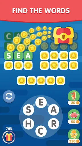 Word Search Sea: Finding Words screenshot