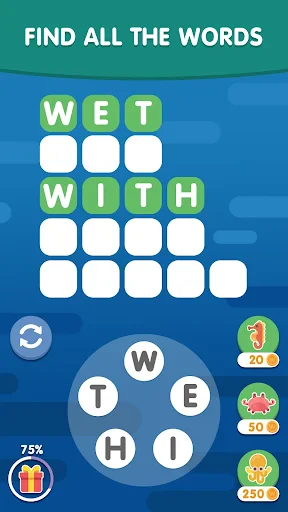 Word Search Sea: Finding Words screenshot