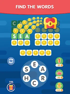 Word Search Sea: Finding Words screenshot