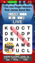 Word Search World Hollywood screenshot