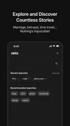 zeta — AI Chat, Live Stories screenshot