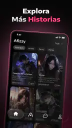 Afizzy - Chat Personajes IA screenshot
