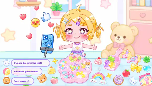 Bracelet DIY: ASMR Charm Maker screenshot