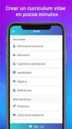 Currículum vítae Crear CV PDF screenshot