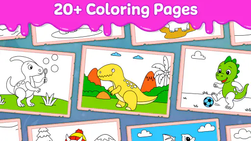 Dino Coloring Game screenshot