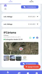 Incendios Forestales España screenshot