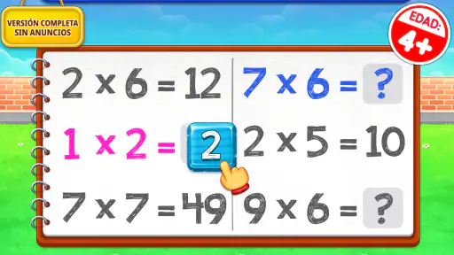 Juegos de multiplicación niños screenshot