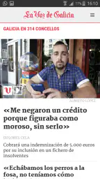 La Voz de Galicia screenshot