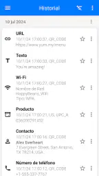 Lector de código QR screenshot