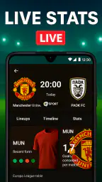 Marcador de fútbol en vivo screenshot