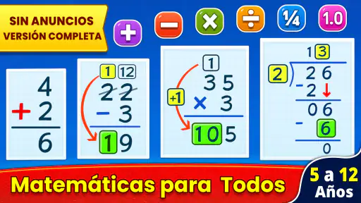 Matemáticas juegos: niños 5-12 screenshot