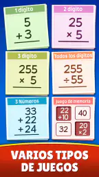 Matemáticas juegos: niños 5-12 screenshot