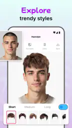 Modiface Haircut:Hair Makeover screenshot