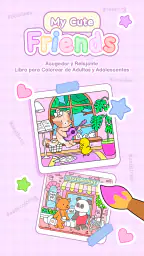 My Cute Friends Libro Colorear screenshot